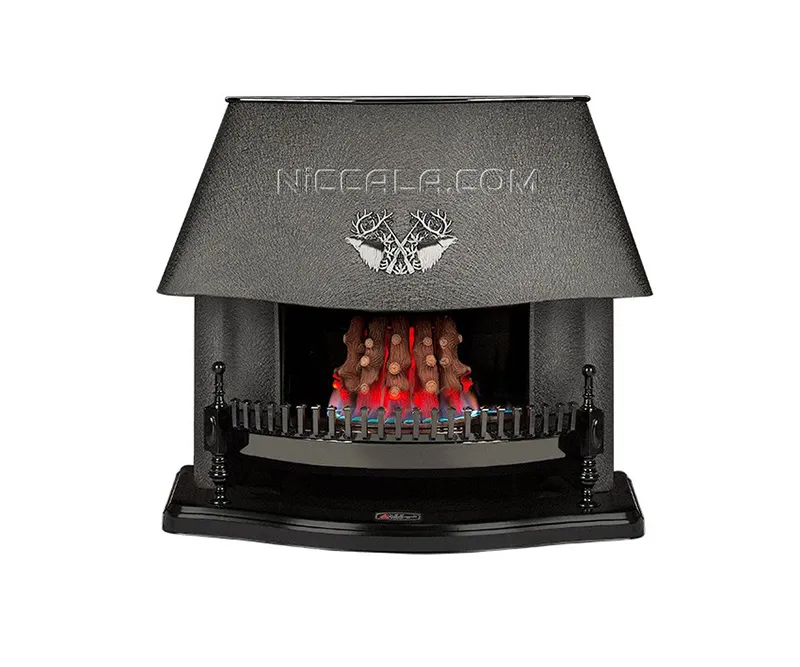 بخاری گازی شومینه ای نیک کالا مدل قوسی مدرن MC110